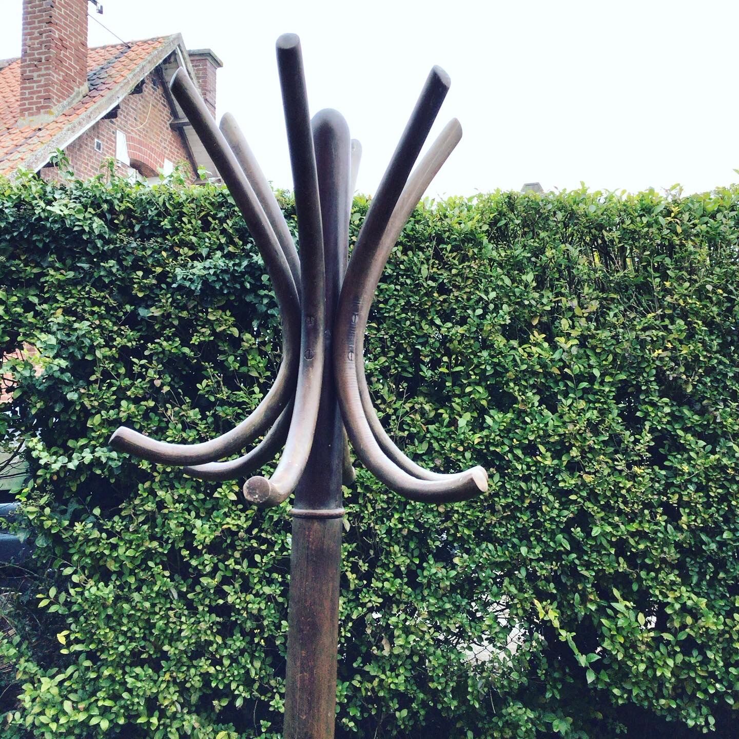 Art Deco parrot coat holder