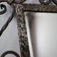 Ornamental wrought iron mirror MOKO Prague, Czechoslovakia, mid-20th century