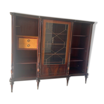 Marquetry display cabinet