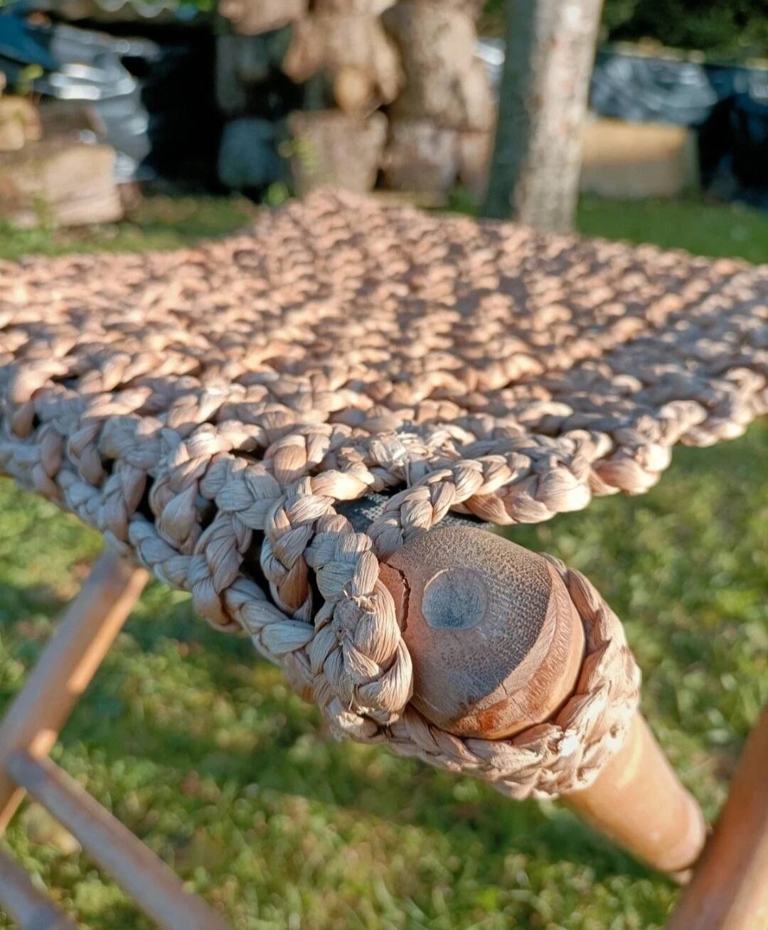 Retro bamboo stool