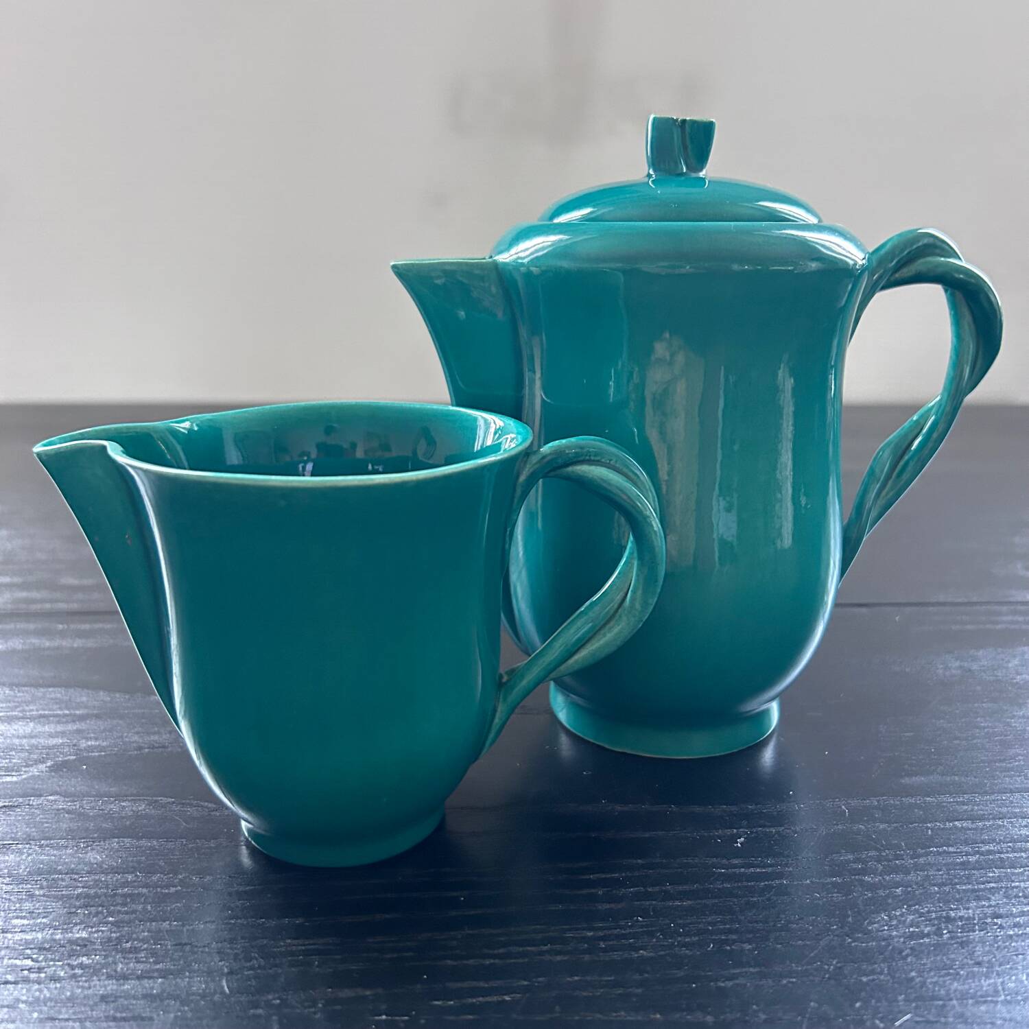 Emerald Green Coffee Set