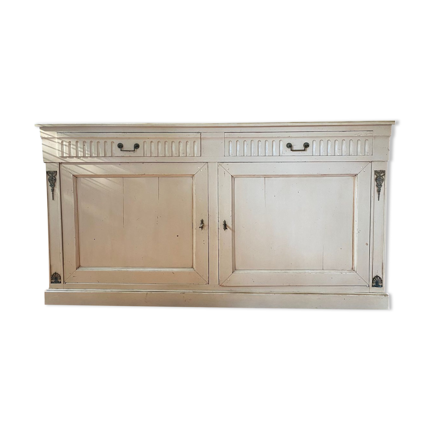 Low sideboard in Chambord style aged beige chambord