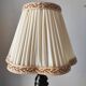 French vintage turned wooden lamp from the 40s-50s.