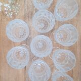 Stemmed glass chiseled glasses