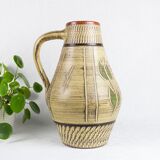 Vintage Ceramic Vase, West Germany, German pottery, Boho, Mid Century