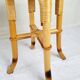 Tabouret en marqueterie de rotin 1960