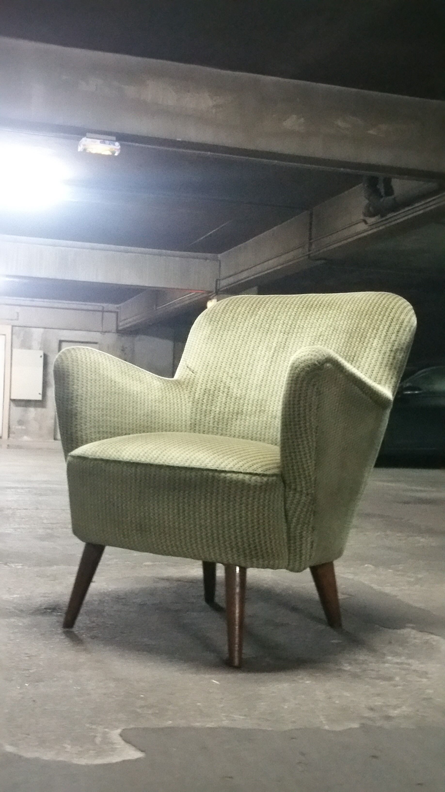 Chair years 50-60 Organic Green vintage