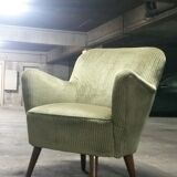 Chair years 50-60 Organic Green vintage