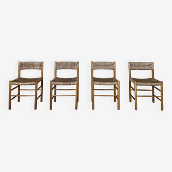 4 chaises modèle "Dordogne" / Edition Sentou