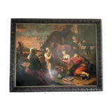 Painting, carousing scene circa 1680