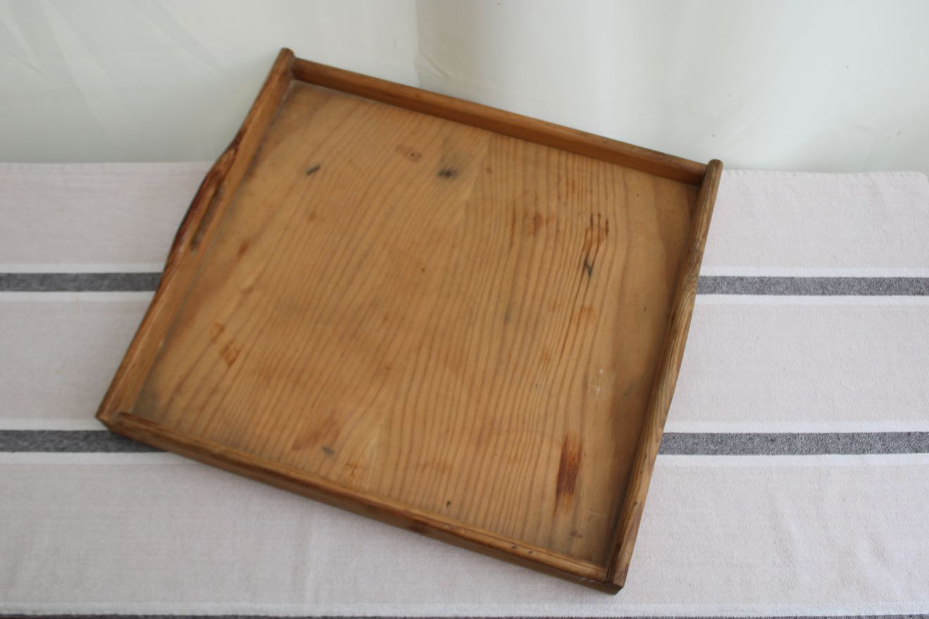 Wooden serving tray