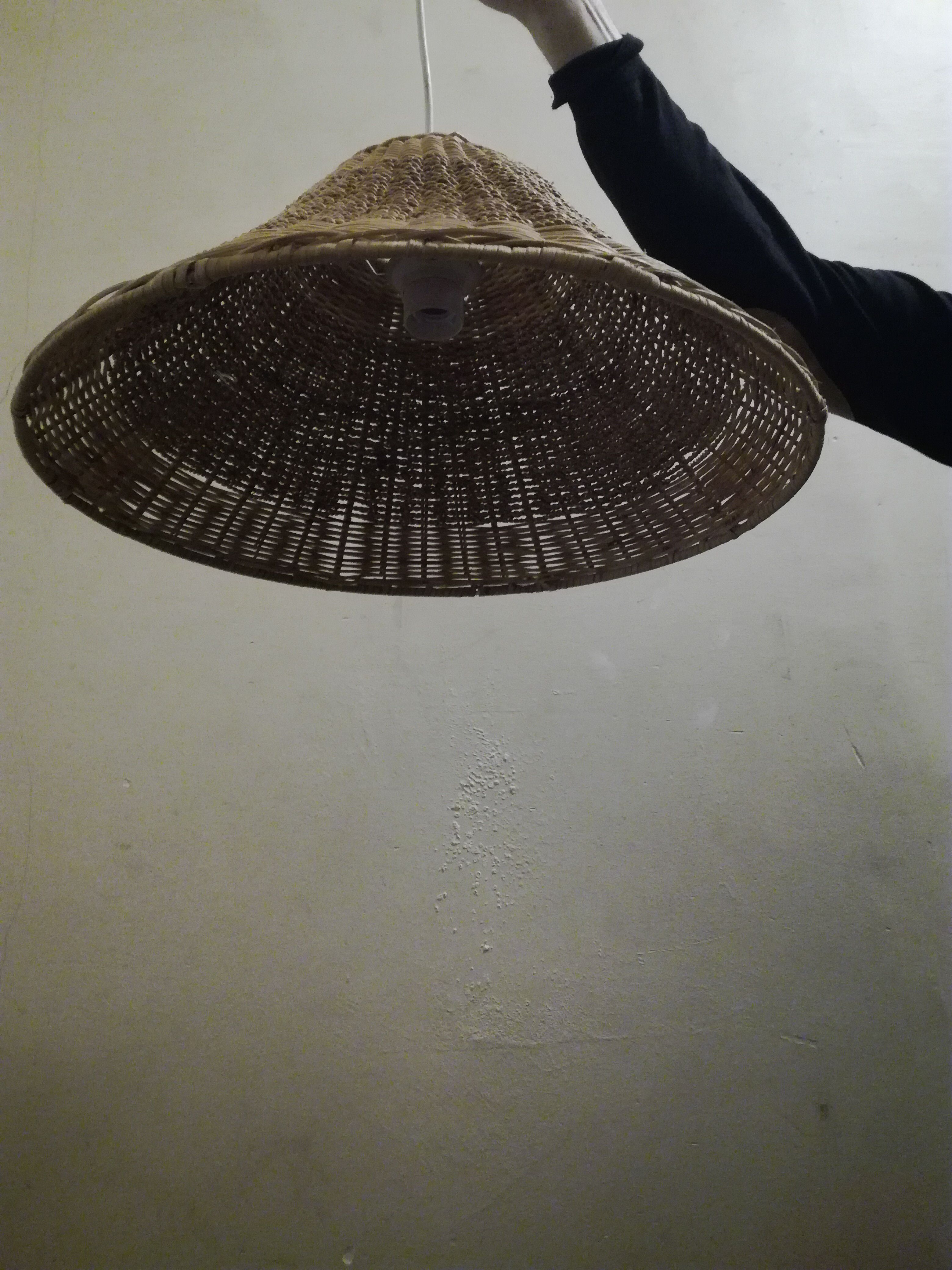 Suspension en ratan et cordon «my vintage home»