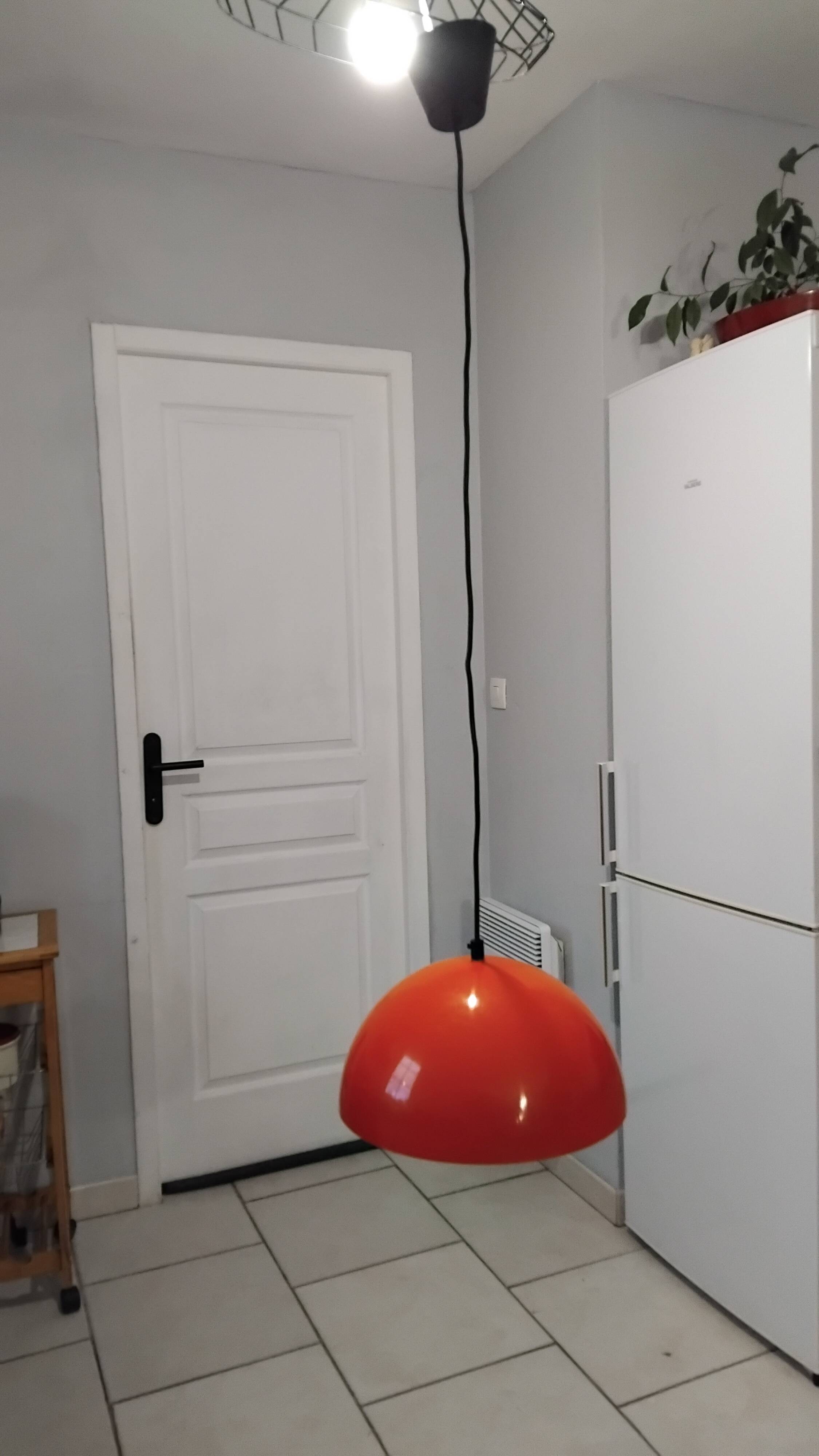 Vintage Space Age Pendant Light 1970s