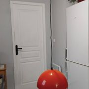 Suspension lustre vintage space age année 70