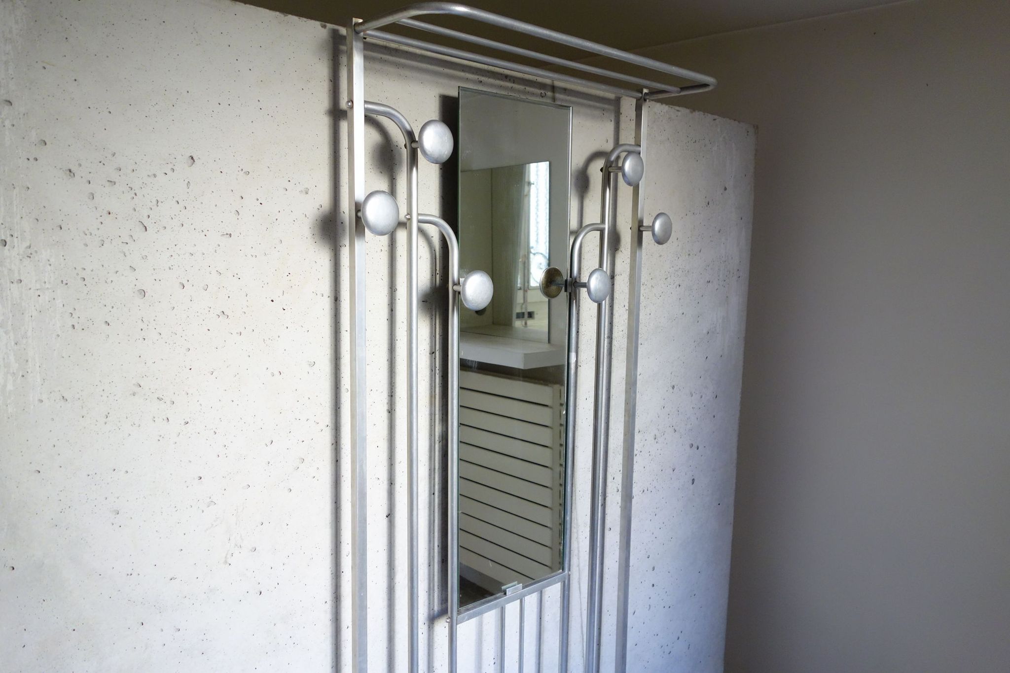 Door coat wardrobe ALU years 50 60