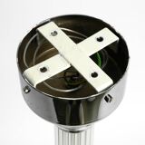 Large Czech Mid Century glass ceiling lamp with glass shade and glass rod