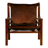 Hungarian calf leather lounge chair