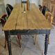 Table de ferme chêne massif 250cm d’office vintage 10-12 personnes