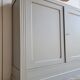 renovated wooden sideboard in brown
