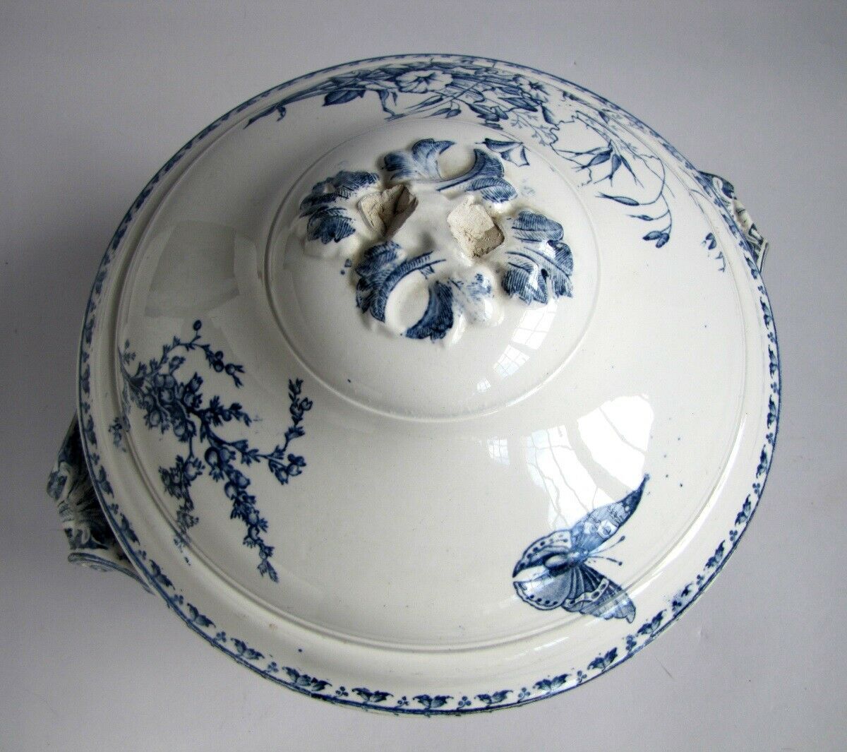 Soupière carmen in earthenware of sarreguemines