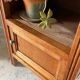 Table de chevet cube en chêne annees 50