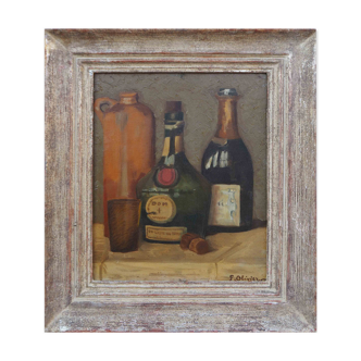 Table still life at champagne Ferdinand Olivier