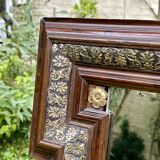 Miroir en bois et laiton style Napoléon