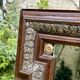 Corner mirror - wood and gilded brass - Napoleon style