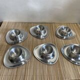 6 coquetiers en inox