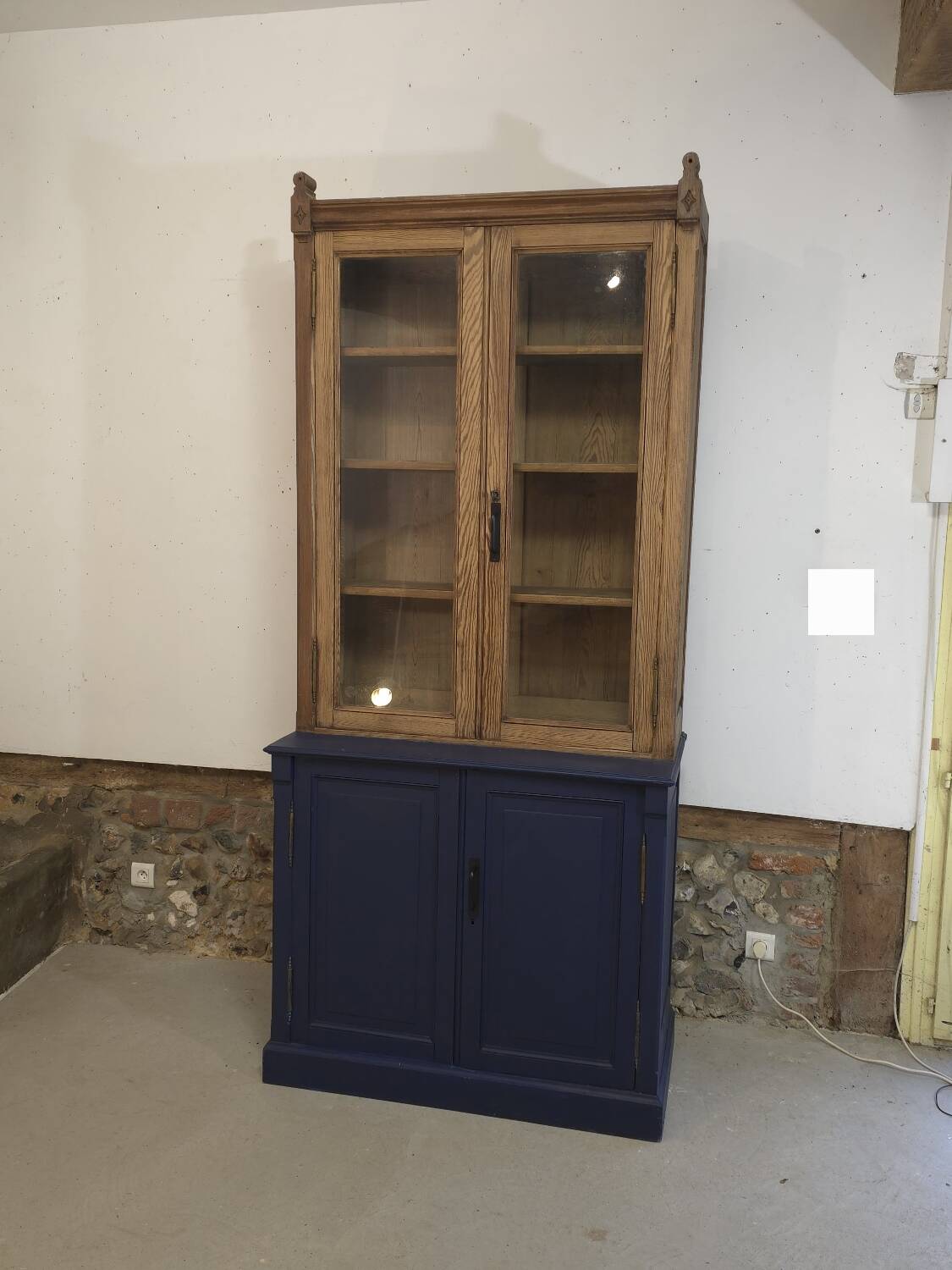 Old pharmacy display case circa 1930