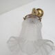 Old gooseneck wall lamp and frosted white glass tulip