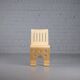 Postmodern plywood chair