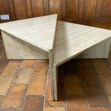 Travertine coffee table