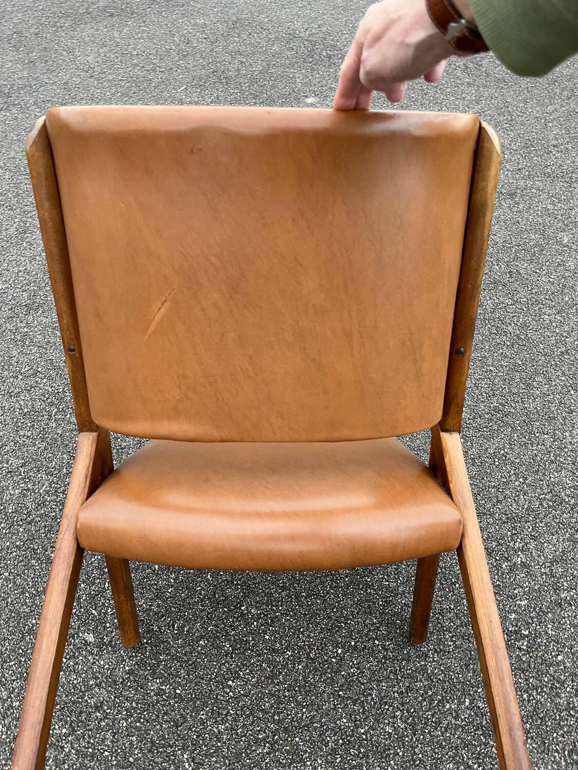 Vintage armchair by Dal Vera Antonio & Sons, 1950 Scandinavian design.