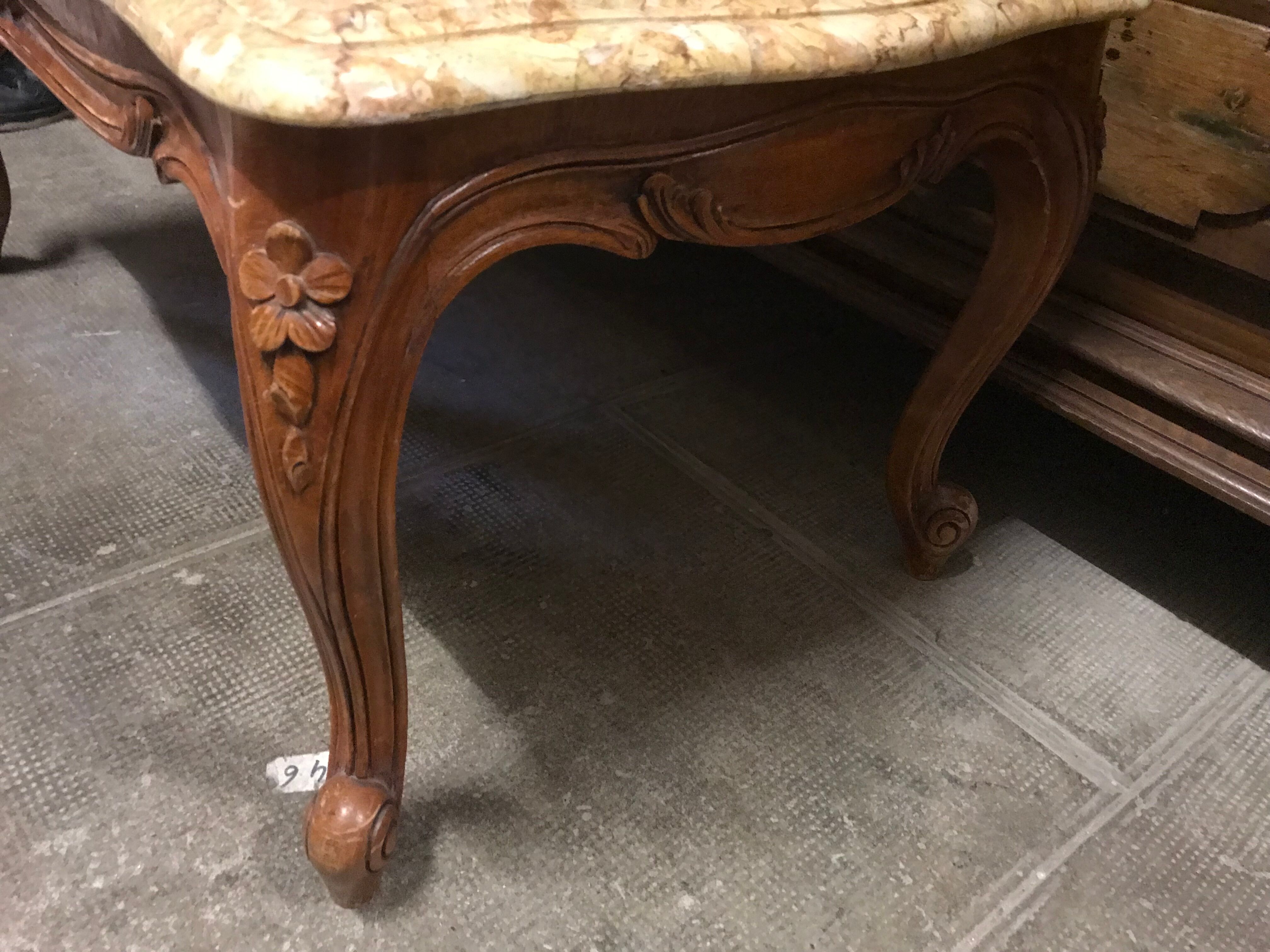 Louis XV marble coffee table