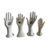 Set of 4 vintage ceramic soliflore hands
