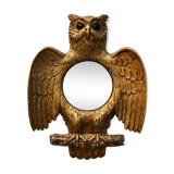 Witch mirror shape vintage owls 28x38cm