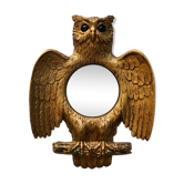 Witch mirror shape vintage owls 28x38cm