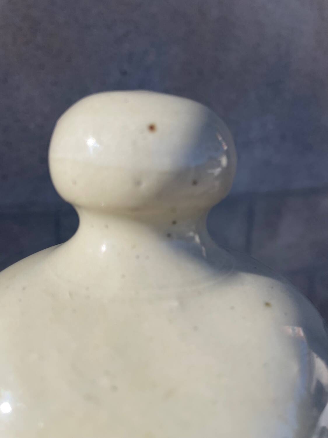 Antique glazed stoneware bottle