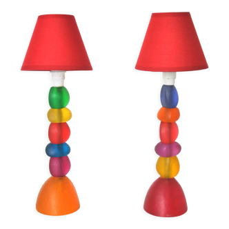 Pair of lamps Migeon & Migeon