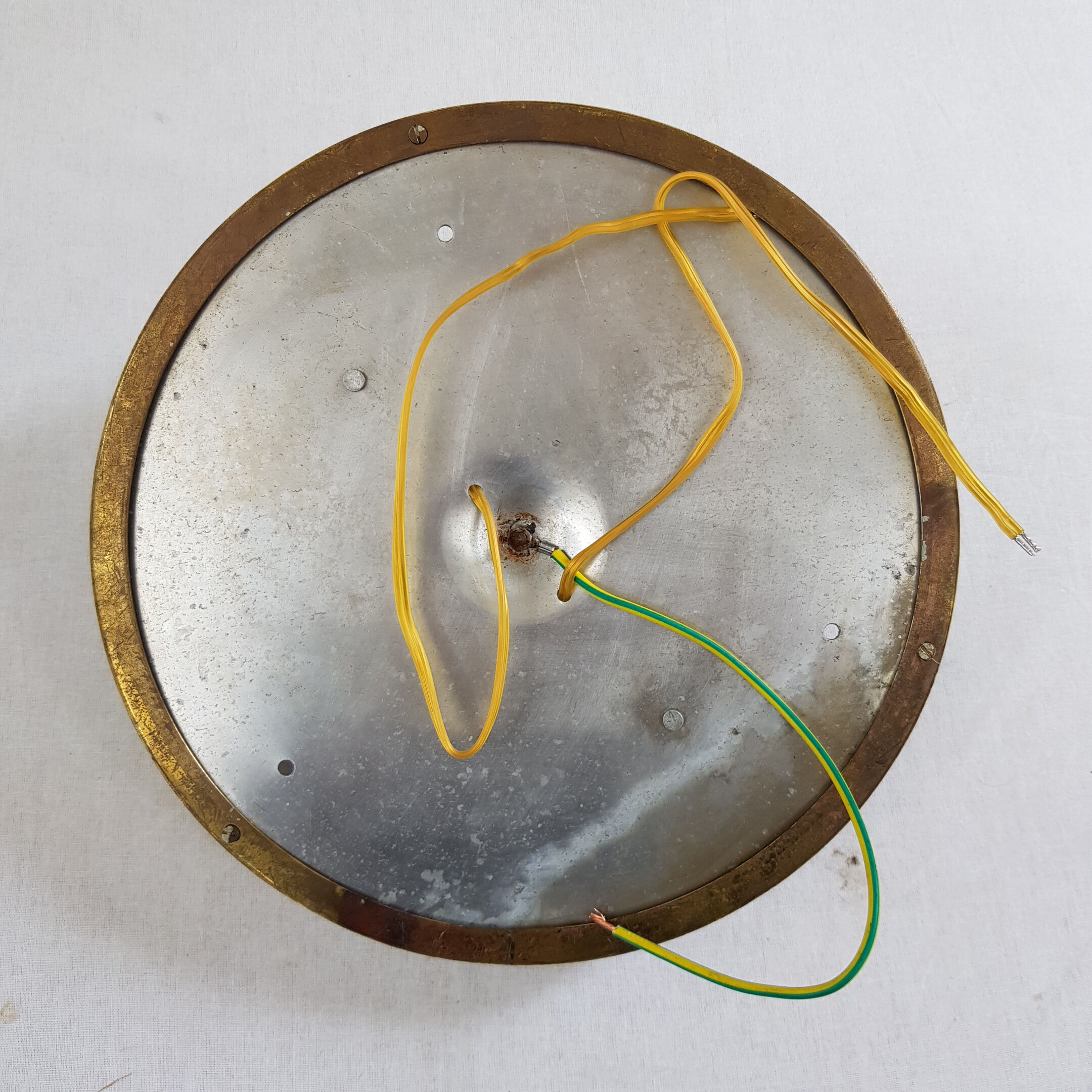 Ceiling lamp old gold cristal Lucien Gau