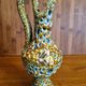 Ceramic ewer vase from La poterie du Cyclope in honey enamels