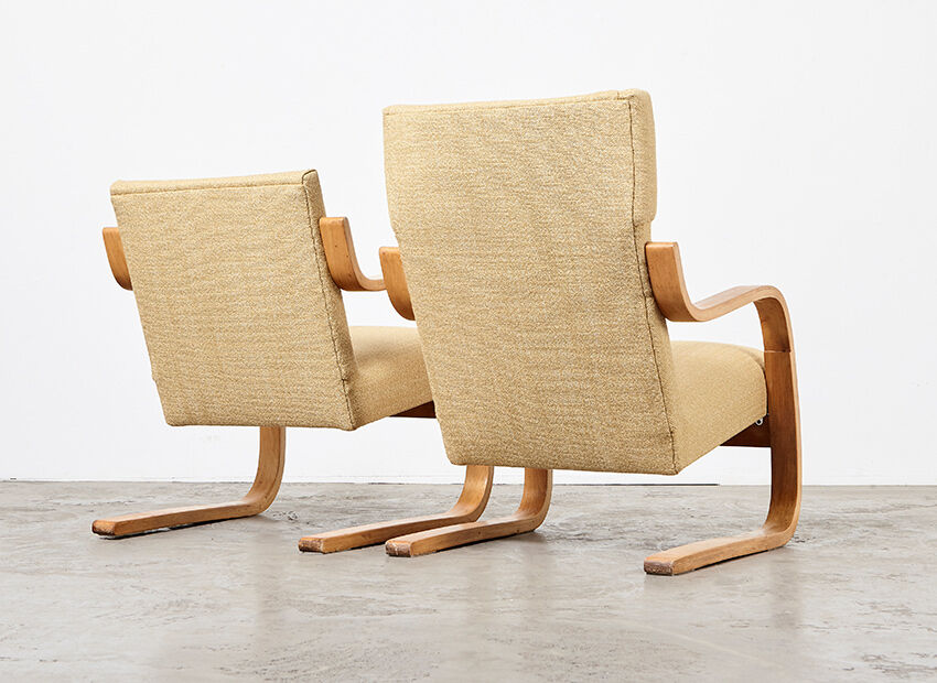 Armchairs model 401& 402 by Alvar Aalto for Artek 1940