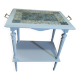Tea table side table with 2 shelves