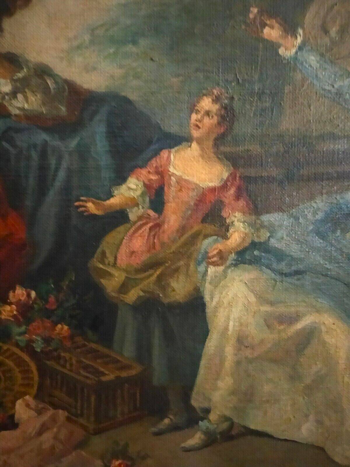 Peinture à l'Huile Sur Toile Scène Pastorale, Par Nicolas Lancret