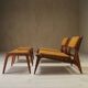 Set of hunting chairs designed by Heinz Heger for PGH 1960.