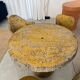 Garden furniture in concrete imitation faux wood