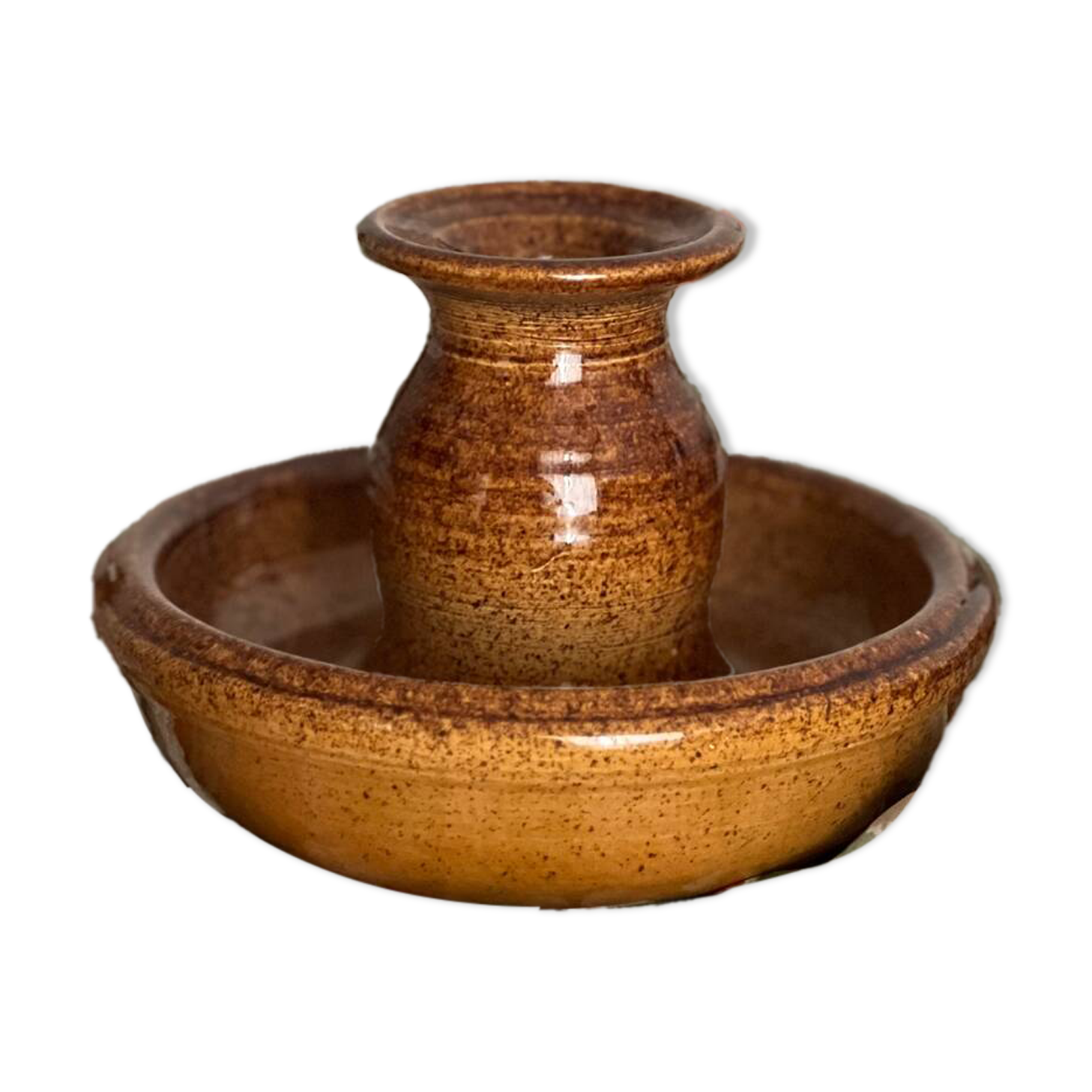 Vintage signed candle holder