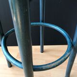 Curved wooden bar stool