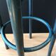 Curved wooden bar stool